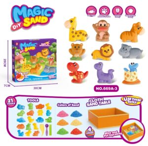 CE Certified Space Sand DIY Kit with Plastic Molds | Never Dries Out | Ready to Ship